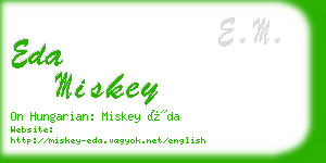 eda miskey business card